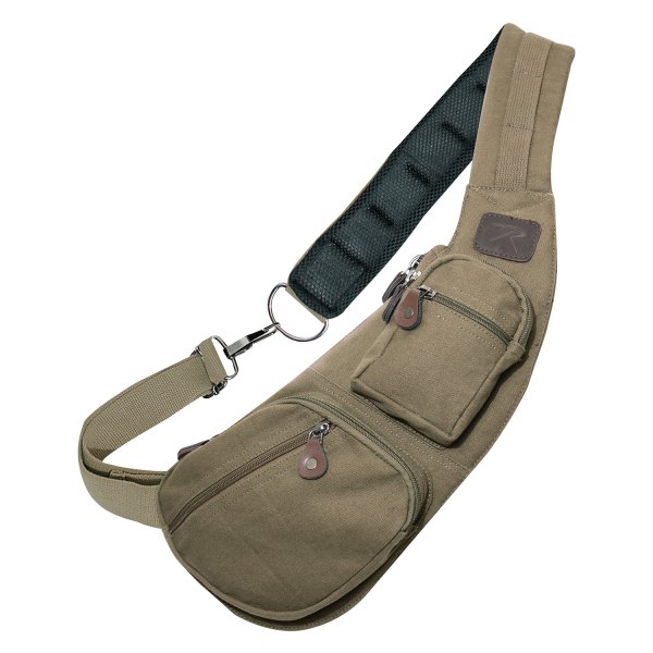 Rothco® - Crossbody Canvas Vintage Olive Drab Tactical Sling Bag