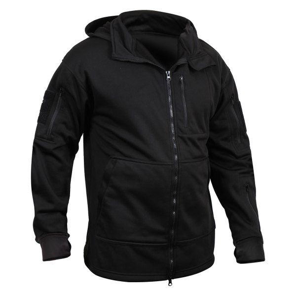 Rothco® - Tactical Men's Small Black Hoodie with Full Zip