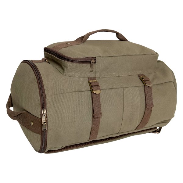 Rothco® - Convertible™ 19" x 11" Olive Drab/Brown Duffle Bag/Backpack
