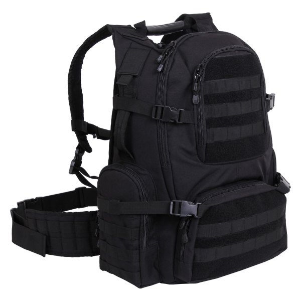 Rothco® - Multi-Chamber MOLLE™ 20" x 16" x 10.5" Black Tactical Backpack