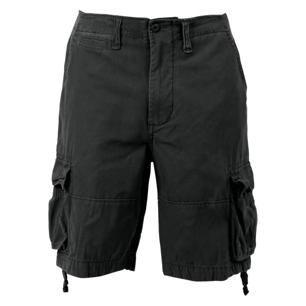 Rothco® - Men's Vintage Infantry Small Black Utility Shorts