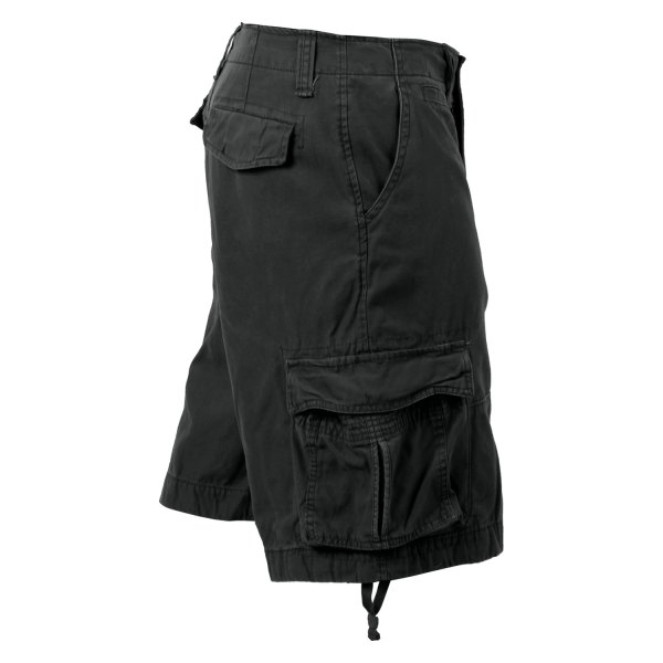 Rothco® - Men's Vintage Infantry XX-Large Black Utility Shorts