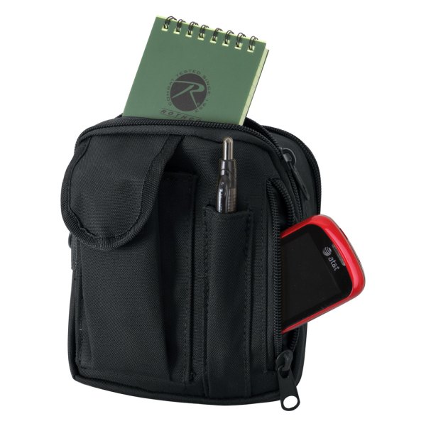 Rothco® - 6.5" x 6" x 3" Black MOLLE Tactical Shoulder Bag