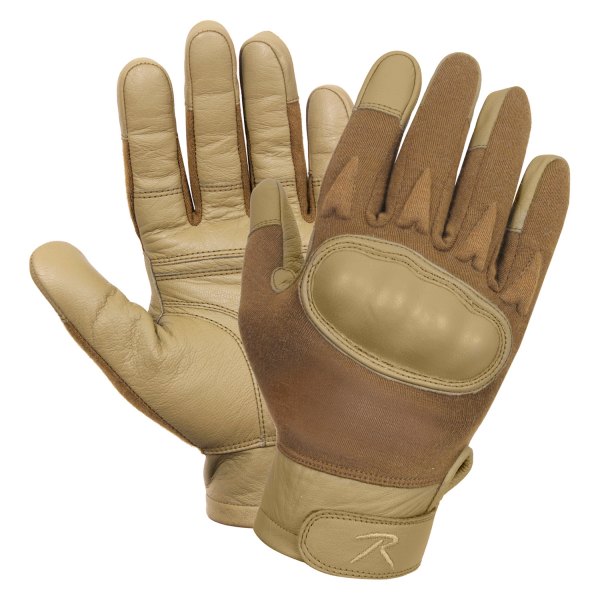 Rothco® - Tactical Large Coyote Brown Cut/Fire Resistant Gloves with Hard Knuckles