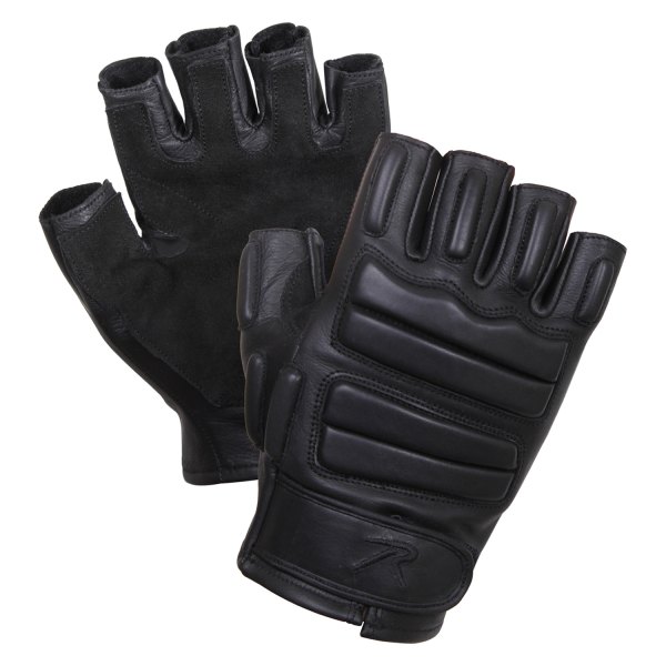 Rothco® - Tactical Medium Black Fingerless Padded Gloves