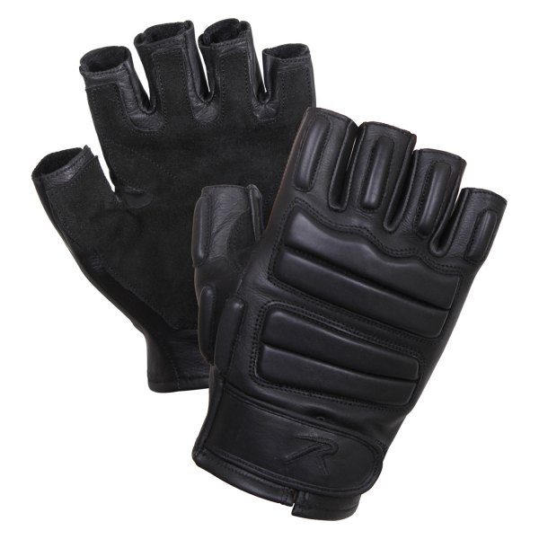 Rothco® - Tactical Small Black Fingerless Padded Gloves