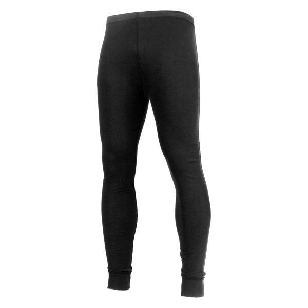Rothco® - Men's Small Black Thermal Knit Midweight Bottoms
