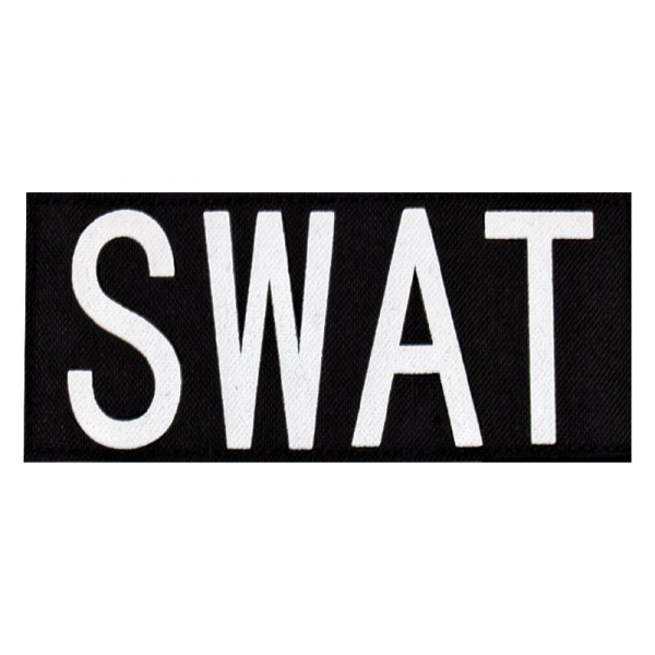 Rothco® - SWAT 2.5" x 5.75" Black/White Patch