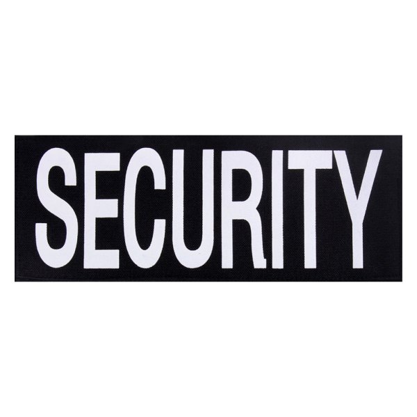 Rothco® - SECURITY 2.5" x 5.75" Black/White Patch