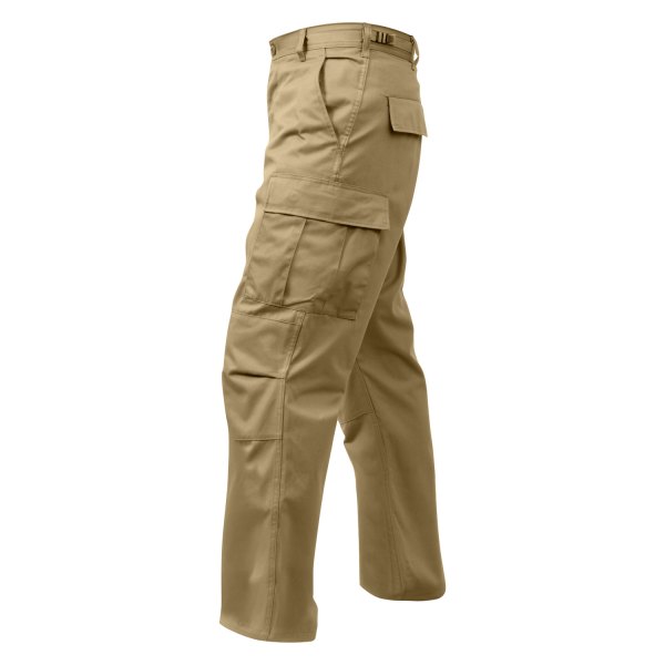 Rothco® - BDU Men's 44" Khaki Relaxed Fit Pants with Fly Zip
