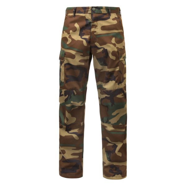 Rothco® - BDU Men's 51" Woodland Camo Relaxed Fit Pants with Fly Zip