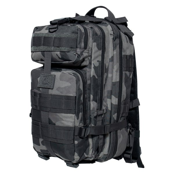 Rothco® - 17" x 10" x 9" Black Camo Tactical Pack