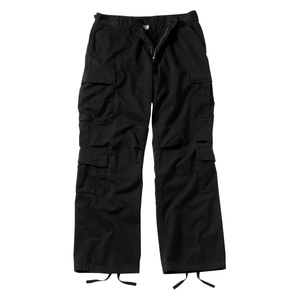 Rothco® - Vintage Men's 31" Black Paratrooper Fatigue Pants