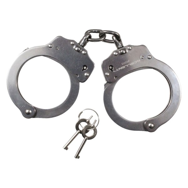 Rothco® - NIJ Approved Silver Stainless Steel Chain Handcuffs