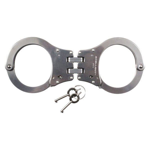 Rothco® - NIJ Approved Silver Stainless Steel Hinged Handcuffs