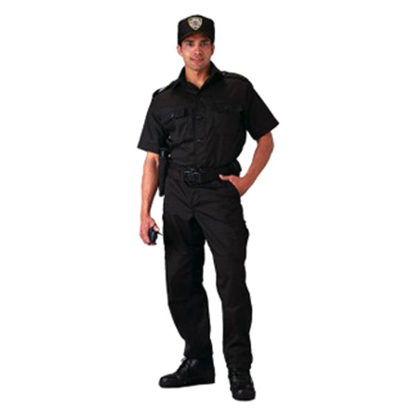 Rothco® - Tactical Men's Small Black Short Sleeve Shirt