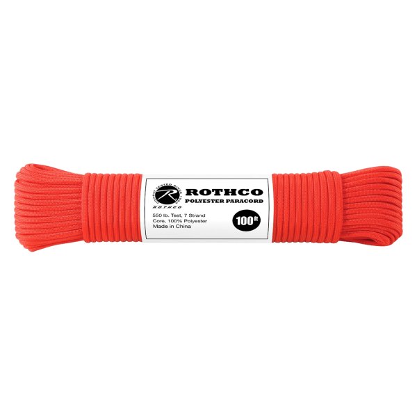 Rothco® - 100' Red Polyester Paracord