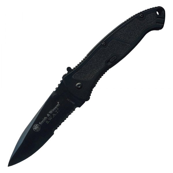 Rothco® - Smith & Wesson™ SWAT 3.75" Drop Point Serrated Automatic Knife