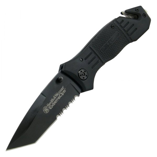 Rothco® - Smith & Wesson™ Extreme Ops 3.3" Tanto Serrated Folding Knife
