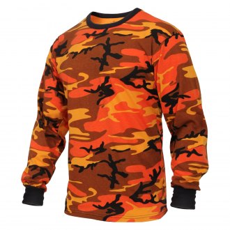 orange camo sweater