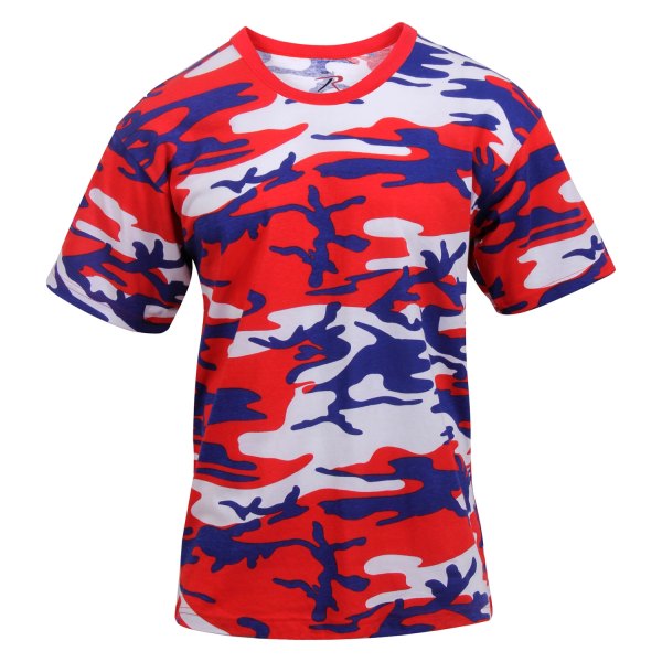 Rothco® - Men's XX-Large Red/White/Blue Camo T-Shirt
