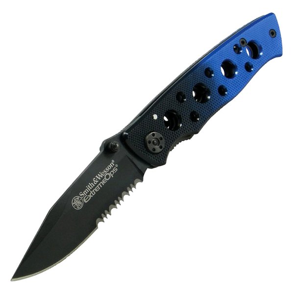 Rothco® - Smith & Wesson™ Extreme Ops 3.1" Clip Point Serrated Folding Knife