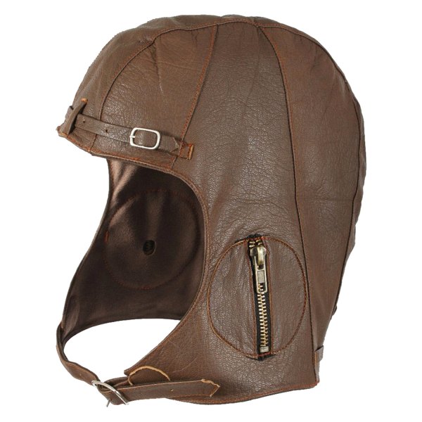 Rothco® - WWII Style X-Large/XX-Large Brown Leather Pilots Helmet