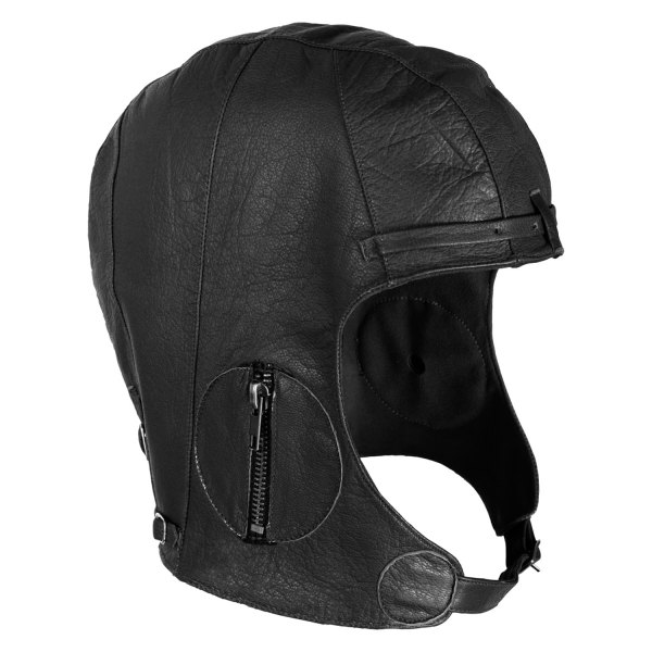 Rothco® - WWII Style Medium/Large Black Leather Pilots Helmet