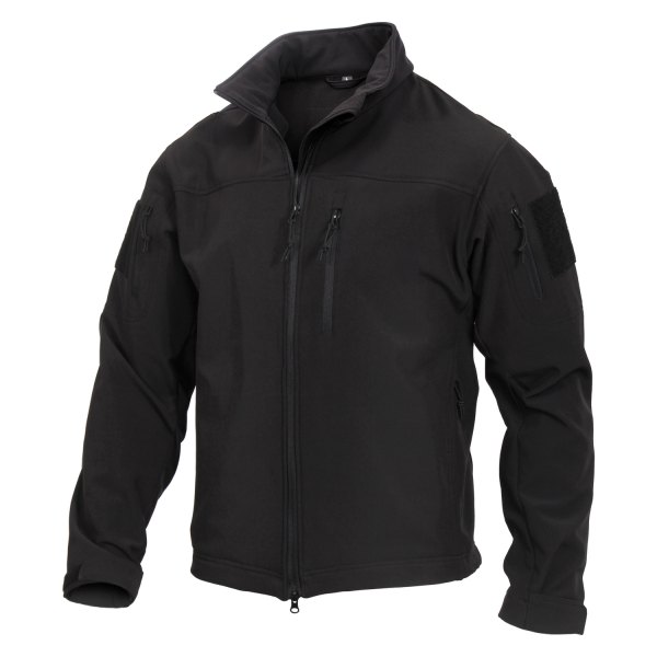 Rothco® - Stealth Ops Tactical Men's Large Black Soft Shell Jacket