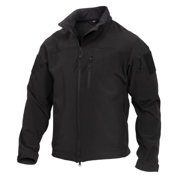 Rothco® - Stealth Ops Tactical Men's Small Black Soft Shell Jacket