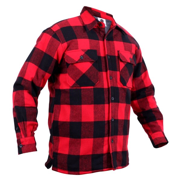 Rothco® - Men's Buffalo XX-Large Red Sherpa Lined Plaid Flannel Long Sleeve Shirt