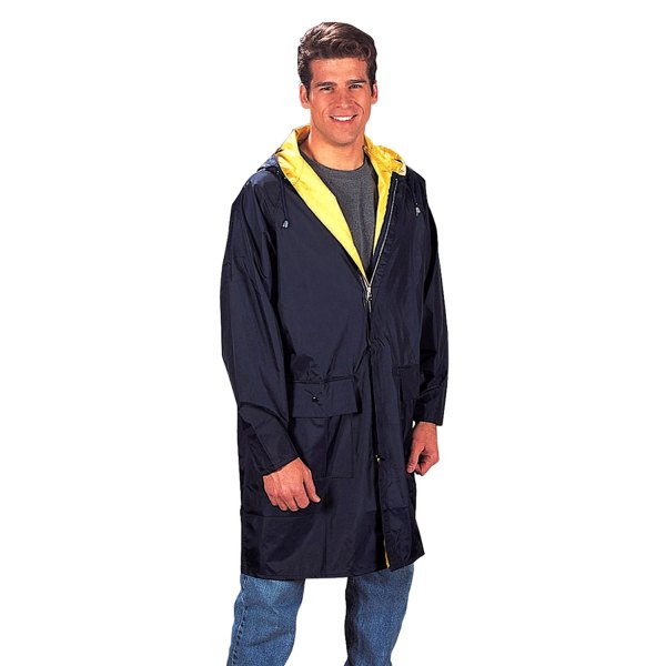 Rothco® - Men's Reversible XX-Large Navy Blue/Yellow Raincoat