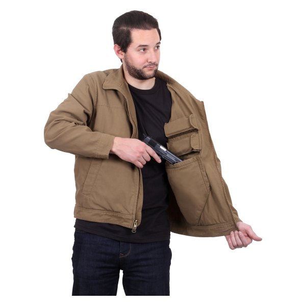 Rothco® - Men's 3X-Large Coyote Brown Light Concealed Carry Jacket