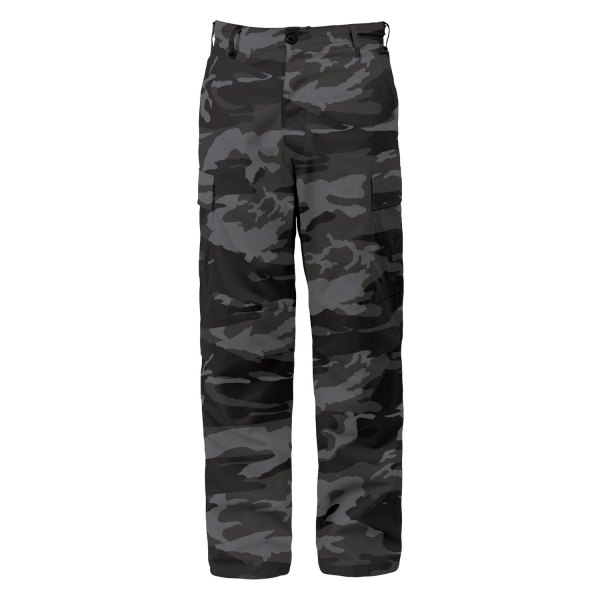 Rothco® - BDU Tactical Men's 31" Black Camo Pants