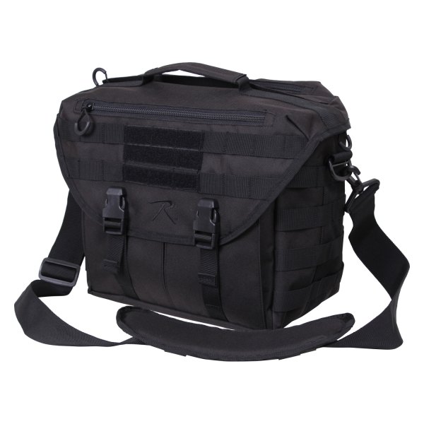 Rothco® - 11.5" x 7" x 10" Black Dispatch Tactical Shoulder Bag