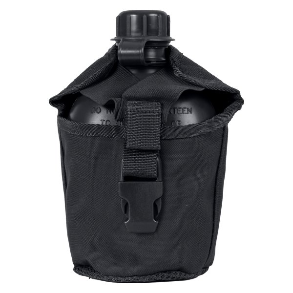 Rothco® - 1 qt Black Polyester MOLLE Compatible Canteen Cover