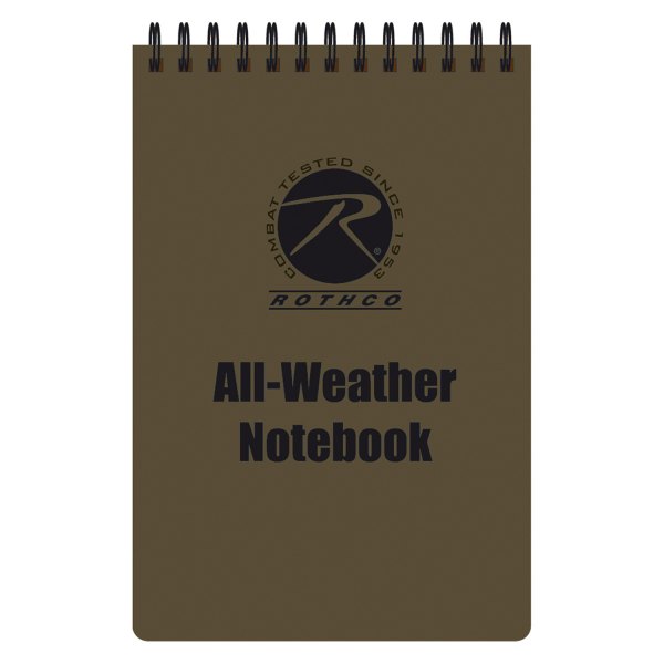 Rothco® - All Weather 3" x 5" Coyote Brown Waterproof Notebook
