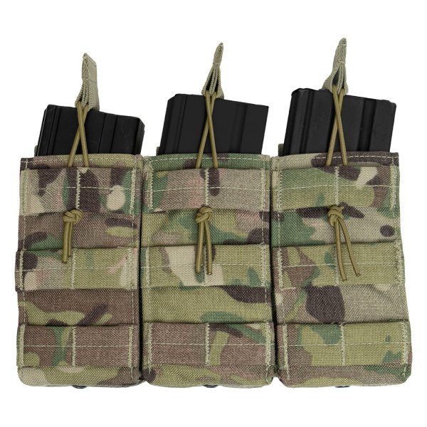 Rothco® - 9.25" x 5.5" Multicam MOLLE Open Top Triple Mag Tactical Pouch
