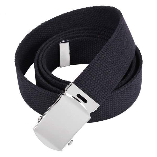 Rothco® - Military 44" Black Web Belt with Nickel Plated Buckle
