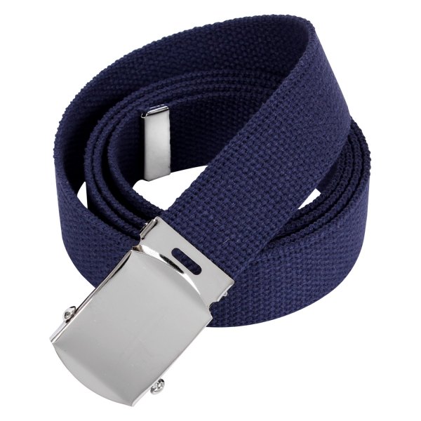 Rothco® - Military 44" Navy Blue Web Belt with Nickel Plated Buckle