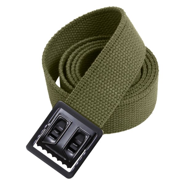 Rothco® - Military 44" Olive Drab Web Belt with Black Open Face Buckle