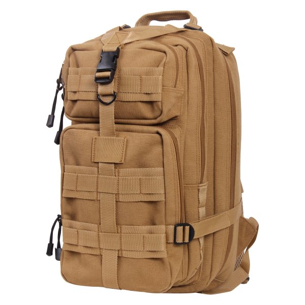 Rothco® - Tacticanvas Go Pack™ 17" x 10" x 9" Coyote Brown Tactical Backpack