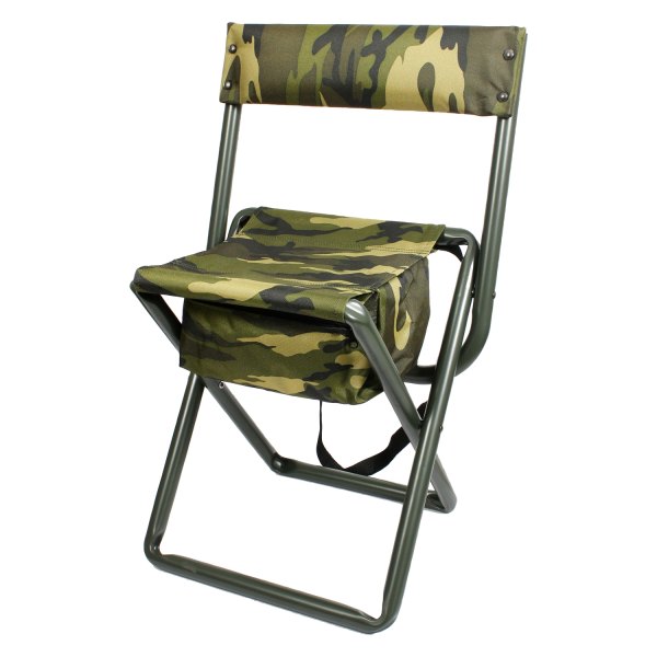 Rothco® - Deluxe Woodland Camo Camp Stool with Pouch
