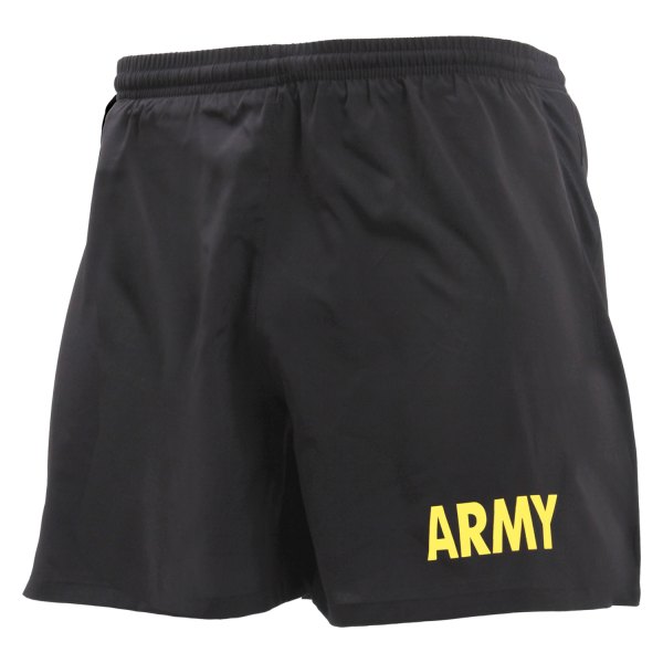 Rothco® - ARMY Men's Large Black PT Shorts