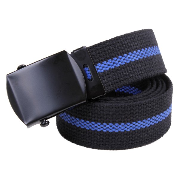 Rothco® - Thin Blue Line 44" Black Web Belt