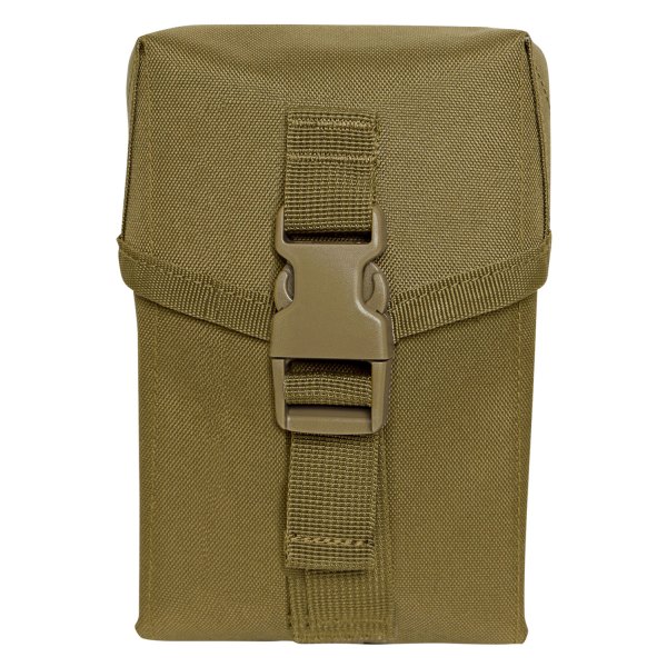 Rothco® - 6.5" x 4.5" x 2.5" Coyote Brown MOLLE II 100 Round SAW Tactical Pouch