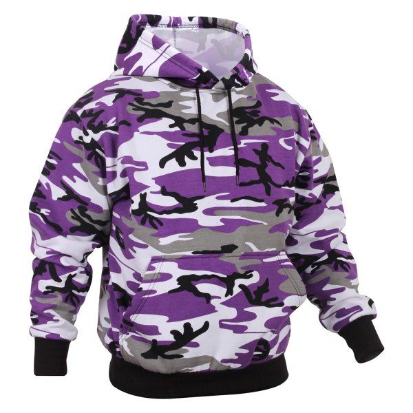 Rothco® - Men's Large Ultra Violet Camo Pullover Hoodie