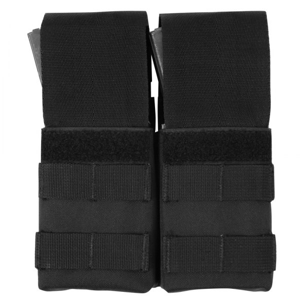 Rothco® - 6" x 4.5" Black MOLLE Double M16 Tactical Pouch with Inserts