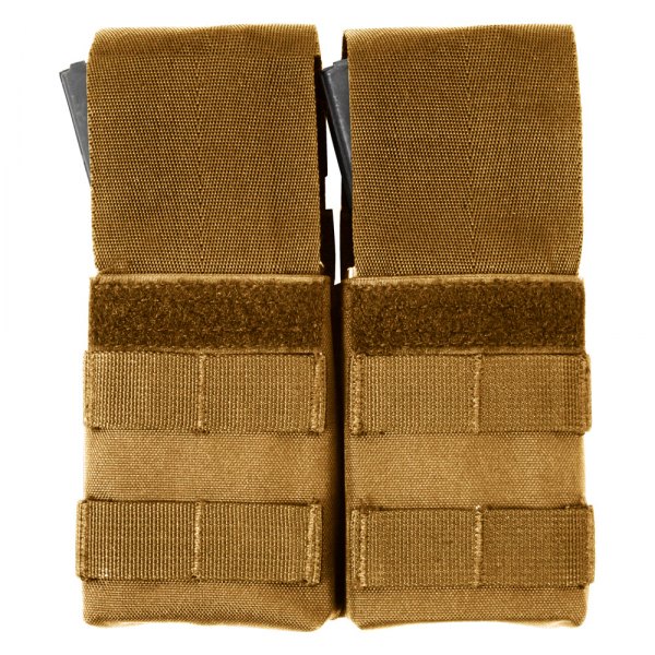 Rothco® - 6" x 4.5" Coyote Brown MOLLE Double M16 Tactical Pouch with Inserts