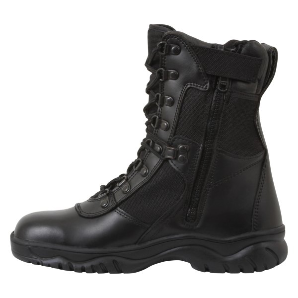 Rothco® - forced Entry Tactical Men's 11 Black 8" Boots with Side Zip